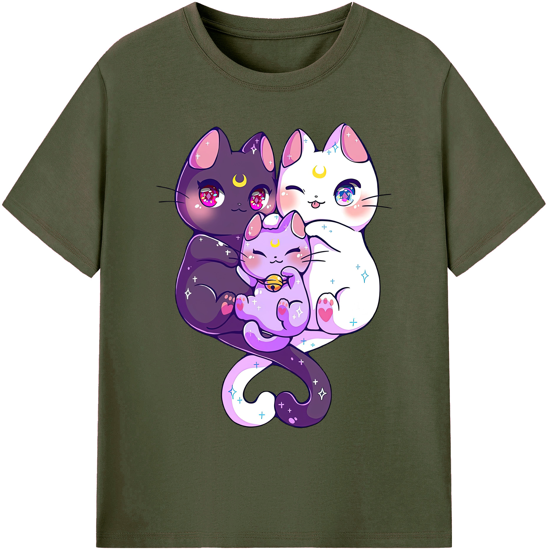 （画像用） 美少女戦士セーラームーン Sailor Moon 綿100％ メンズ半袖Tシャツ｜肌触りやわらか＆通気性